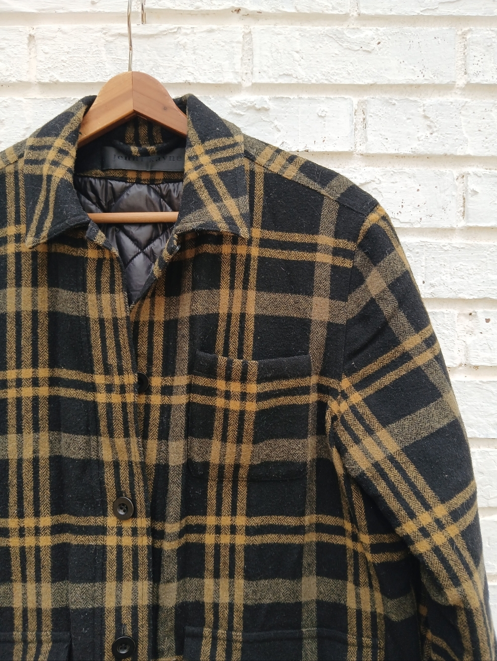 Jenni Kayne Farmhouse Wool Plaid Shacket Lined Jacket - Picture 8 of 11